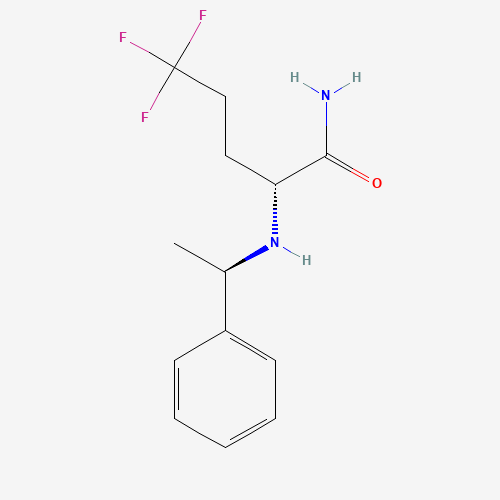 (2R)-5,5,5-trifluoro-2-[[(1R)-1-phenylethyl]amino]pentanamide (CAS: 1146852-38-1) - Related Chemical Product