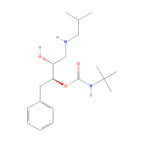 [(2S,3R)-3-hydroxy-4-(2-methylpropylamino)-1-phenylbutan-2-yl] N-tert-butylcarbamate (CAS: 1263280-57-4) - Chemical Structure and Molecular Formula 