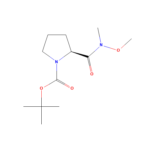 tert-butyl (2S)-2-[methoxy(methyl)carbamoyl]pyrrolidine-1-carboxylate (CAS: 115186-37-3) - Related Chemical Product