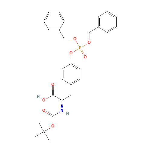 (2S)-3-[4-bis(phenylmethoxy)phosphoryloxyphenyl]-2-[(2-methylpropan-2-yl)oxycarbonylamino]propanoic acid (CAS: 92265-01-5) - Related Chemical Product