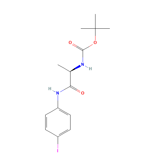 tert-butyl N-[(2R)-1-(4-iodoanilino)-1-oxopropan-2-yl]carbamate (CAS: 1352083-14-7) - Related Chemical Product