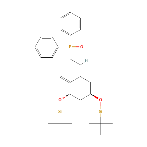 tert-butyl-[(1R,3S,5Z)-3-[tert-butyl(dimethyl)silyl]oxy-5-(2-diphenylphosphorylethylidene)-4-methylidenecyclohexyl]oxy-dimethylsilane (CAS: 81522-68-1) - Related Chemical Product