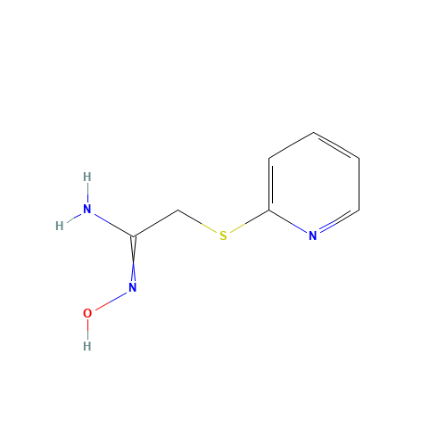 N'-hydroxy-2-pyridin-2-ylsulfanylethanimidamide (CAS: 479080-09-6) - Chemical Structure and Molecular Formula 