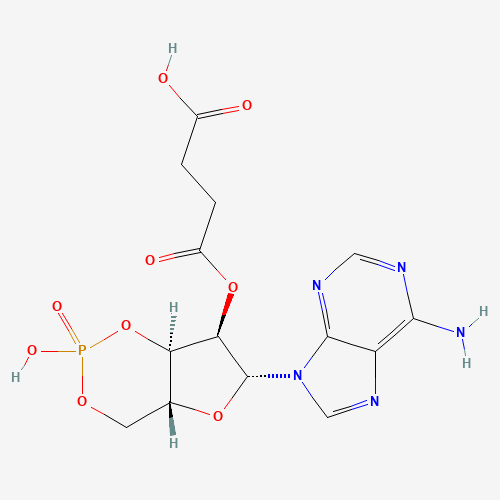 4-[[(4aR,6R,7R,7aR)-6-(6-aminopurin-9-yl)-2-hydroxy-2-oxo-4a,6,7,7a-tetrahydro-4H-furo[3,2-d][1,3,2]dioxaphosphinin-7-yl]oxy]-4-oxobutanoic acid (CAS: 36940-87-1) - Related Chemical Product