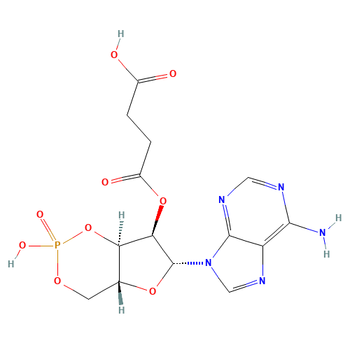 4-[[(4aR,6R,7R,7aR)-6-(6-aminopurin-9-yl)-2-hydroxy-2-oxo-4a,6,7,7a-tetrahydro-4H-furo[3,2-d][1,3,2]dioxaphosphinin-7-yl]oxy]-4-oxobutanoic acid (CAS: 36940-87-1) - Related Chemical Product