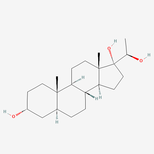 (3R,5S,8R,9S,10S,13S,14S,17R)-17-[(1R)-1-hydroxyethyl]-10,13-dimethyl-1,2,3,4,5,6,7,8,9,11,12,14,15,16-tetradecahydrocyclopenta[a]phenanthrene-3,17-diol (CAS: 13933-75-0) - Related Chemical Product