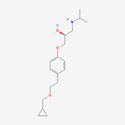 (2S)-1-[4-[2-(cyclopropylmethoxy)ethyl]phenoxy]-3-(propan-2-ylamino)propan-2-ol (CAS: 93221-48-8) - Related Chemical Product