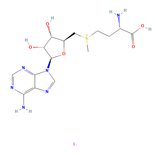 [(3S)-3-amino-3-carboxypropyl]-[[(2S,3S,4R,5R)-5-(6-aminopurin-9-yl)-3,4-dihydroxyoxolan-2-yl]methyl]-methylsulfanium;iodide (CAS: 3493-13-8) - Related Chemical Product
