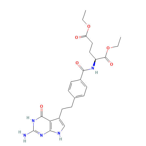 diethyl (2S)-2-[[4-[2-(2-amino-4-oxo-1,7-dihydropyrrolo[2,3-d]pyrimidin-5-yl)ethyl]benzoyl]amino]pentanedioate (CAS: 146943-43-3) - Related Chemical Product