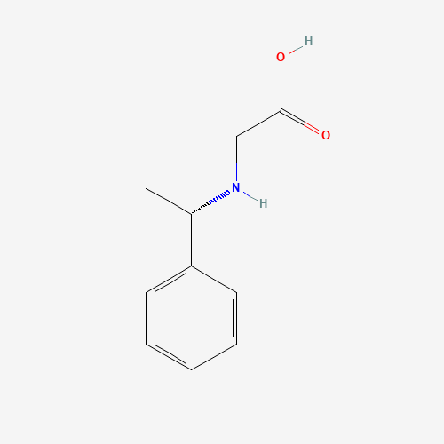 2-[[(1S)-1-phenylethyl]amino]acetic acid (CAS: 78397-14-5) - Chemical Structure and Molecular Formula 