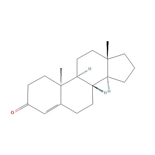(8S,9S,10S,13S,14S)-10,13-dimethyl-1,2,6,7,8,9,11,12,14,15,16,17-dodecahydrocyclopenta[a]phenanthren-3-one (CAS: 23124-52-9) - Chemical Structure and Molecular Formula 