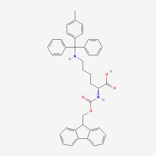 (2R)-2-(9H-fluoren-9-ylmethoxycarbonylamino)-6-[[(4-methylphenyl)-diphenylmethyl]amino]hexanoic acid (CAS: 198544-94-4) - Related Chemical Product