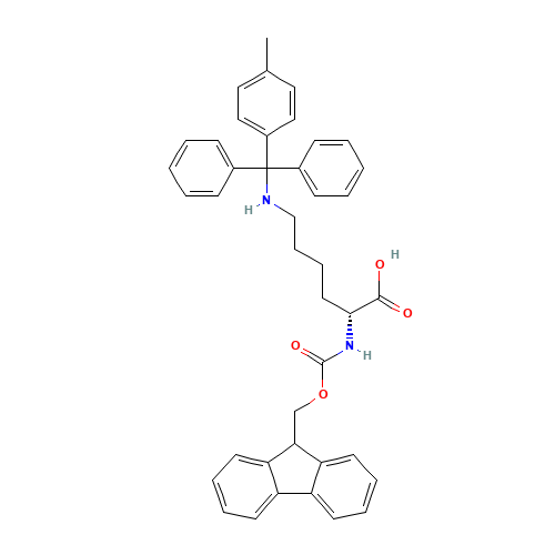 (2R)-2-(9H-fluoren-9-ylmethoxycarbonylamino)-6-[[(4-methylphenyl)-diphenylmethyl]amino]hexanoic acid (CAS: 198544-94-4) - Related Chemical Product