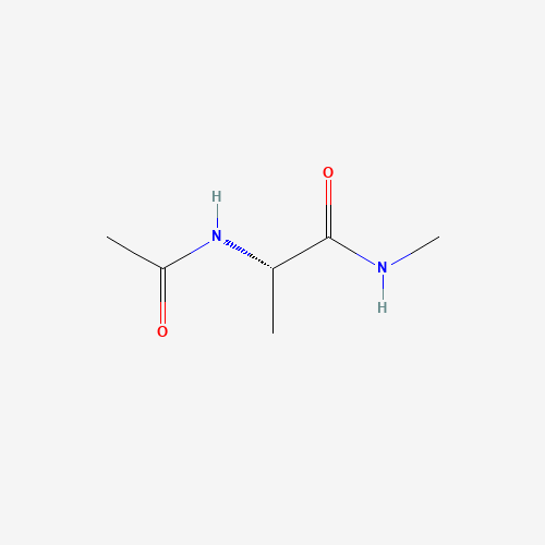 (2S)-2-acetamido-N-methylpropanamide (CAS: 19701-83-8) - Chemical Structure and Molecular Formula 