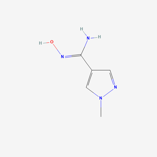 N'-hydroxy-1-methylpyrazole-4-carboximidamide (CAS: 1158133-29-9) - Chemical Structure and Molecular Formula 