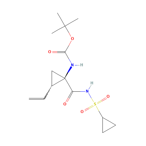 tert-butyl N-[(1R,2S)-1-(cyclopropylsulfonylcarbamoyl)-2-ethenylcyclopropyl]carbamate (CAS: 630421-48-6) - Related Chemical Product