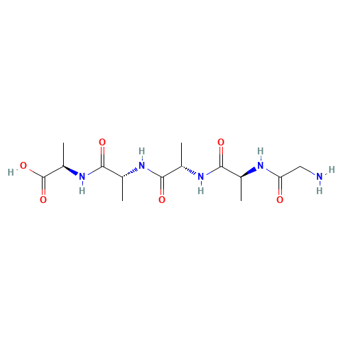 (2R)-2-[[(2R)-2-[[(2S)-2-[[(2S)-2-[(2-aminoacetyl)amino]propanoyl]amino]propanoyl]amino]propanoyl]amino]propanoic acid (CAS: 53093-86-0) - Related Chemical Product