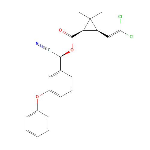 [(S)-cyano-(3-phenoxyphenyl)methyl] (1R,3R)-3-(2,2-dichloroethenyl)-2,2-dimethylcyclopropane-1-carboxylate (CAS: 65731-84-2) - Related Chemical Product