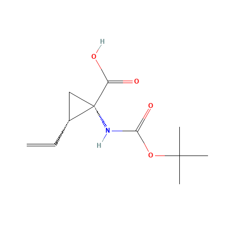 (1S,2S)-2-ethenyl-1-[(2-methylpropan-2-yl)oxycarbonylamino]cyclopropane-1-carboxylic acid (CAS: 259221-77-7) - Related Chemical Product