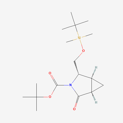 tert-butyl (1R,4S,5S)-4-[[tert-butyl(dimethyl)silyl]oxymethyl]-2-oxo-3-azabicyclo[3.1.0]hexane-3-carboxylate (CAS: 220623-07-4) - Related Chemical Product