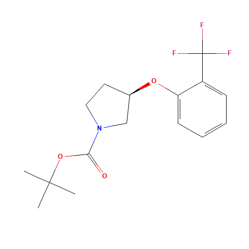 tert-butyl (3R)-3-[2-(trifluoromethyl)phenoxy]pyrrolidine-1-carboxylate (CAS: 960491-88-7) - Related Chemical Product