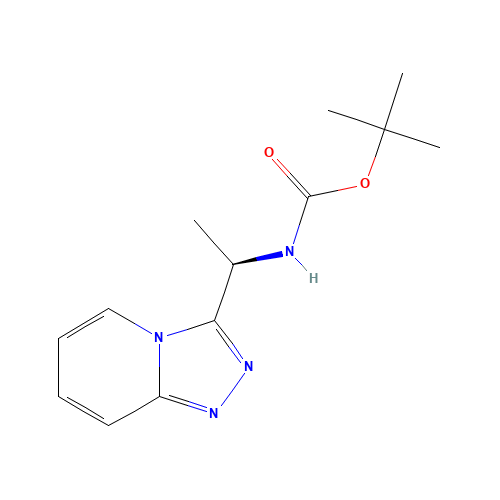tert-butyl N-[(1R)-1-([1,2,4]triazolo[4,3-a]pyridin-3-yl)ethyl]carbamate (CAS: 915375-35-8) - Related Chemical Product