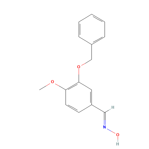 (NE)-N-[(4-methoxy-3-phenylmethoxyphenyl)methylidene]hydroxylamine (CAS: 55667-17-9) - Chemical Structure and Molecular Formula 