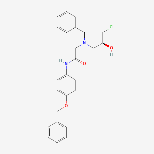 2-[benzyl-[(2S)-3-chloro-2-hydroxypropyl]amino]-N-(4-phenylmethoxyphenyl)acetamide (CAS: 777934-41-5) - Related Chemical Product