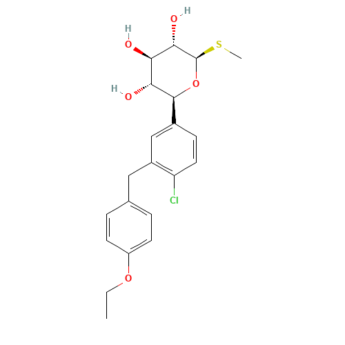 (2S,3R,4R,5S,6R)-2-[4-chloro-3-[(4-ethoxyphenyl)methyl]phenyl]-6-methylsulfanyloxane-3,4,5-triol (CAS: 1018899-04-1) - Related Chemical Product