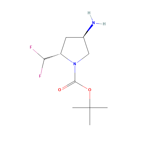 tert-butyl (2S,4R)-4-amino-2-(difluoromethyl)pyrrolidine-1-carboxylate (CAS: 1207852-96-7) - Related Chemical Product