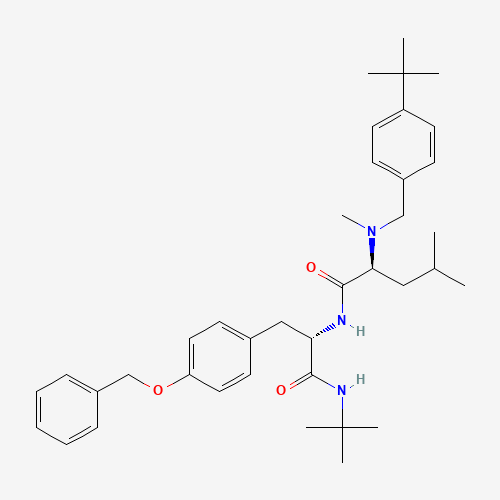 (2S)-N-[(2S)-1-(tert-butylamino)-1-oxo-3-(4-phenylmethoxyphenyl)propan-2-yl]-2-[(4-tert-butylphenyl)methyl-methylamino]-4-methylpentanamide (CAS: 217171-01-2) - Related Chemical Product