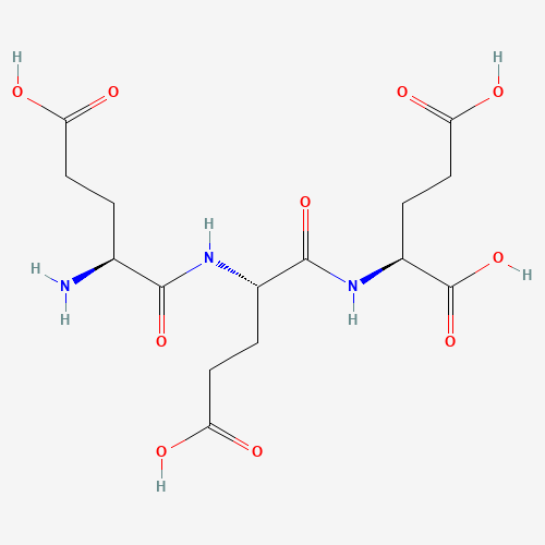 (2S)-2-[[(2S)-2-[[(2S)-2-amino-4-carboxybutanoyl]amino]-4-carboxybutanoyl]amino]pentanedioic acid (CAS: 23684-48-2) - Chemical Structure and Molecular Formula 