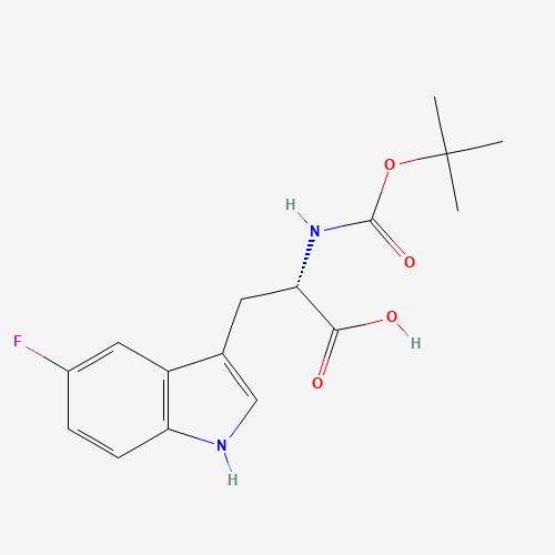 (2S)-3-(5-fluoro-1H-indol-3-yl)-2-[(2-methylpropan-2-yl)oxycarbonylamino]propanoic acid (CAS: 53478-53-8) - Related Chemical Product