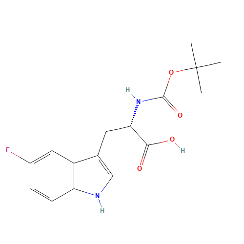 (2S)-3-(5-fluoro-1H-indol-3-yl)-2-[(2-methylpropan-2-yl)oxycarbonylamino]propanoic acid (CAS: 53478-53-8) - Related Chemical Product