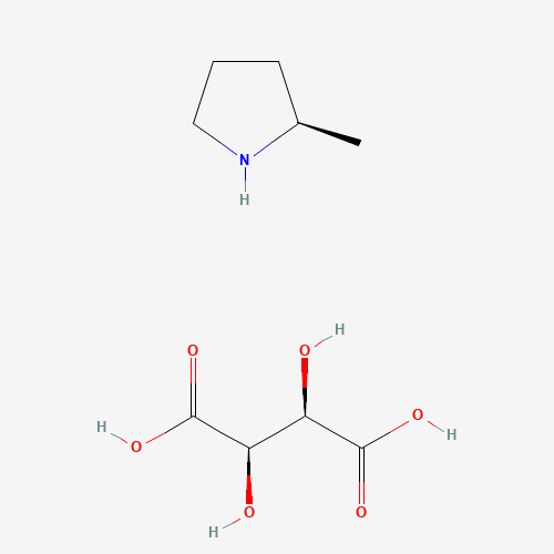 (2R,3R)-2,3-dihydroxybutanedioic acid;(2R)-2-methylpyrrolidine (CAS: 69498-23-3) - Related Chemical Product
