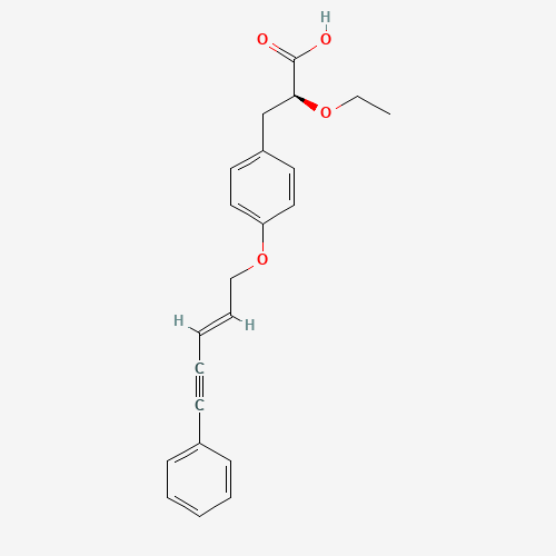 (2S)-2-ethoxy-3-[4-[(E)-5-phenylpent-2-en-4-ynoxy]phenyl]propanoic acid (CAS: 351864-00-1) - Related Chemical Product