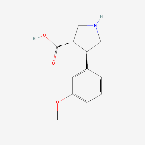(3S,4R)-4-(3-methoxyphenyl)pyrrolidine-3-carboxylic acid (CAS: 937692-64-3) - Related Chemical Product