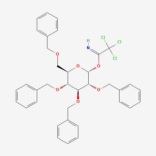 [(2R,3R,4S,5R,6R)-3,4,5-tris(phenylmethoxy)-6-(phenylmethoxymethyl)oxan-2-yl] 2,2,2-trichloroethanimidate (CAS: 74808-09-6) - Related Chemical Product