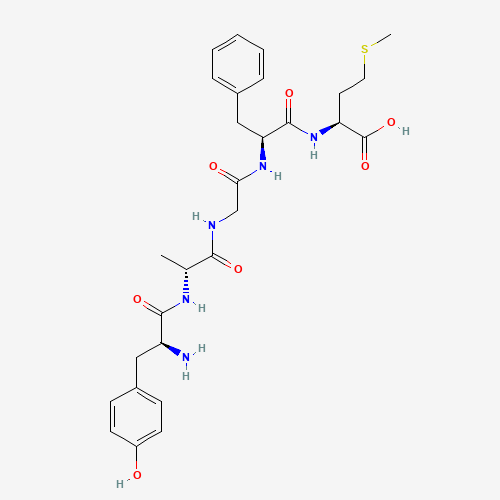 (2S)-2-[[(2S)-2-[[2-[[(2R)-2-[[(2S)-2-amino-3-(4-hydroxyphenyl)propanoyl]amino]propanoyl]amino]acetyl]amino]-3-phenylpropanoyl]amino]-4-methylsulfanylbutanoic acid (CAS: 61370-87-4) - Related Chemical Product