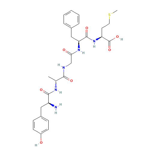 (2S)-2-[[(2S)-2-[[2-[[(2R)-2-[[(2S)-2-amino-3-(4-hydroxyphenyl)propanoyl]amino]propanoyl]amino]acetyl]amino]-3-phenylpropanoyl]amino]-4-methylsulfanylbutanoic acid (CAS: 61370-87-4) - Related Chemical Product