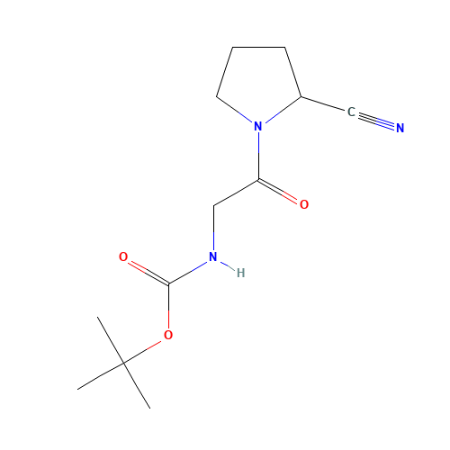 tert-butyl N-[2-[(2S)-2-cyanopyrrolidin-1-yl]-2-oxoethyl]carbamate (CAS: 952023-06-2) - Related Chemical Product