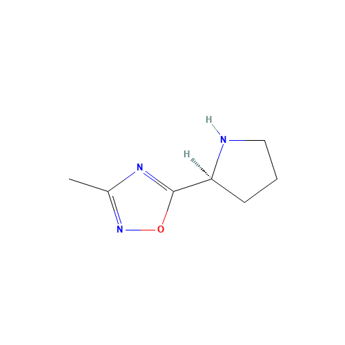 3-methyl-5-[(2S)-pyrrolidin-2-yl]-1,2,4-oxadiazole (CAS: 343246-61-7) - Related Chemical Product