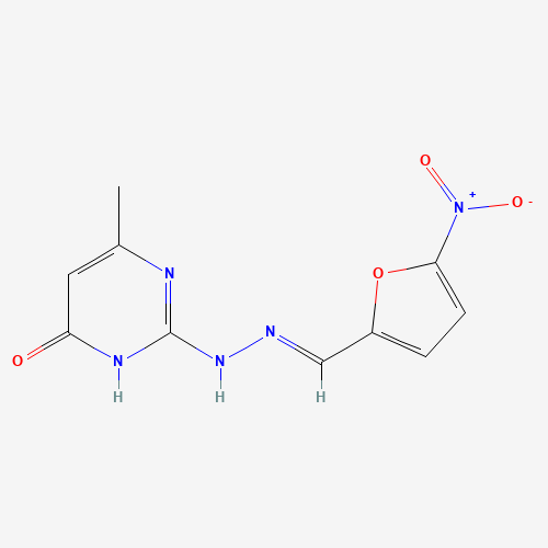 6-methyl-2-[(2E)-2-[(5-nitrofuran-2-yl)methylidene]hydrazinyl]-1H-pyrimidin-4-one (CAS: 13293-13-5) - Related Chemical Product