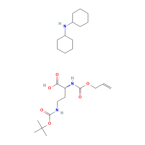 N-cyclohexylcyclohexanamine;(2R)-4-[(2-methylpropan-2-yl)oxycarbonylamino]-2-(prop-2-enoxycarbonylamino)butanoic acid (CAS: 350820-59-6) - Related Chemical Product