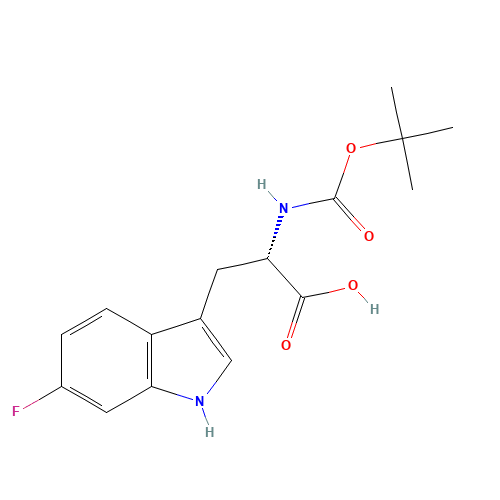 (2S)-3-(6-fluoro-1H-indol-3-yl)-2-[(2-methylpropan-2-yl)oxycarbonylamino]propanoic acid (CAS: 1234870-95-1) - Related Chemical Product