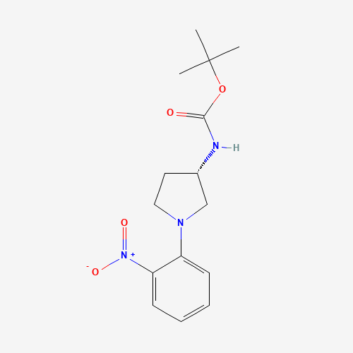 tert-butyl N-[(3S)-1-(2-nitrophenyl)pyrrolidin-3-yl]carbamate (CAS: 348165-32-2) - Related Chemical Product