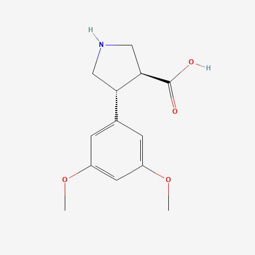 (3S,4R)-4-(3,5-dimethoxyphenyl)pyrrolidine-3-carboxylic acid (CAS: 1049980-13-3) - Related Chemical Product
