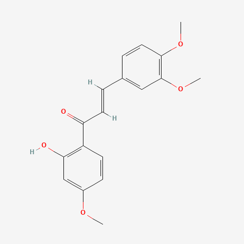 (E)-3-(3,4-dimethoxyphenyl)-1-(2-hydroxy-4-methoxyphenyl)prop-2-en-1-one (CAS: 10493-06-8) - Related Chemical Product