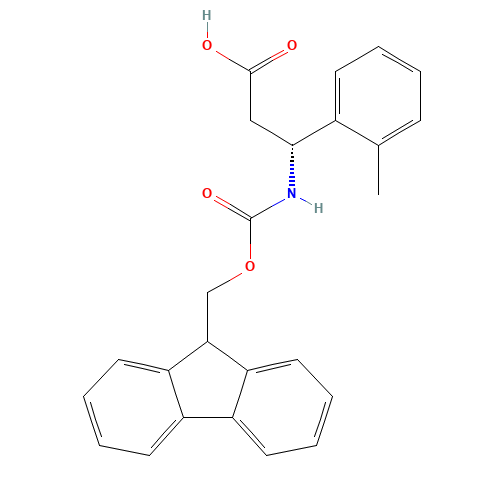 (3R)-3-(9H-fluoren-9-ylmethoxycarbonylamino)-3-(2-methylphenyl)propanoic acid (CAS: 507472-27-7) - Related Chemical Product