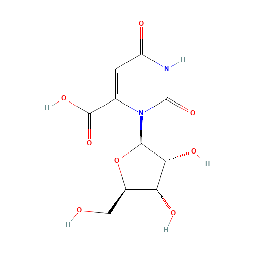 3-[(2R,3R,4S,5R)-3,4-dihydroxy-5-(hydroxymethyl)oxolan-2-yl]-2,6-dioxopyrimidine-4-carboxylic acid (CAS: 314-50-1) - Related Chemical Product